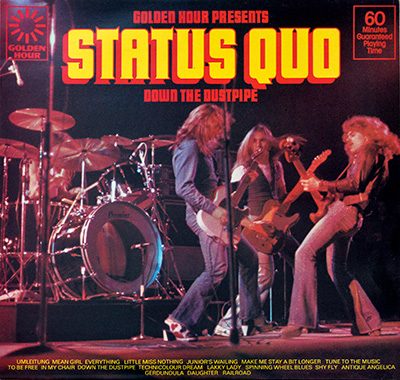STATUS QUO - Down The Dustpipe album front cover vinyl record